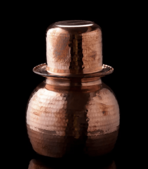 COPPER WATER POT WITH CUP (SOMBU - LOTA)